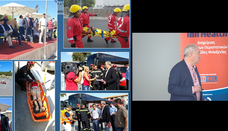 Preparedness exercises in Crete with tourists